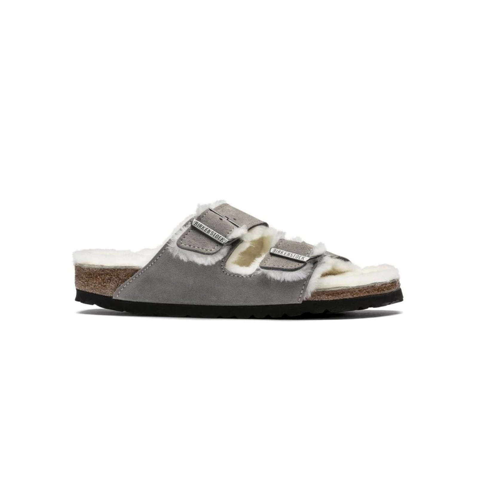 Birkenstock Arizona lammfell Stone Coin