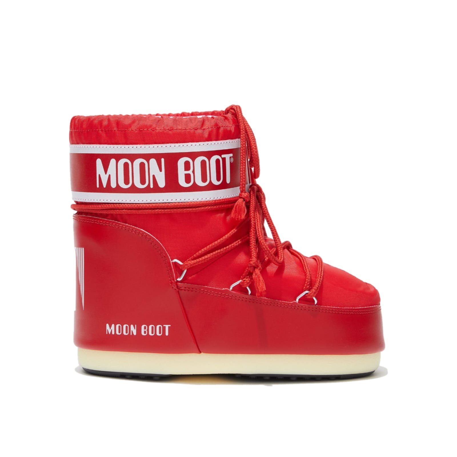 MoonBoot Icon Low Red Nylon