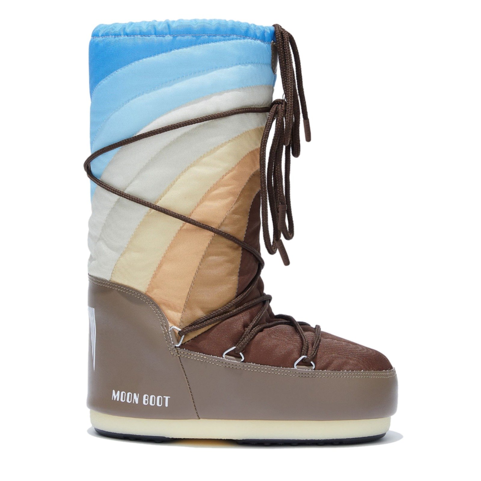 MoonBoot Rainbow Shitake Brown Blue