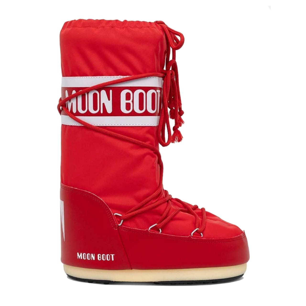 MoonBoot Icon Red Nylon
