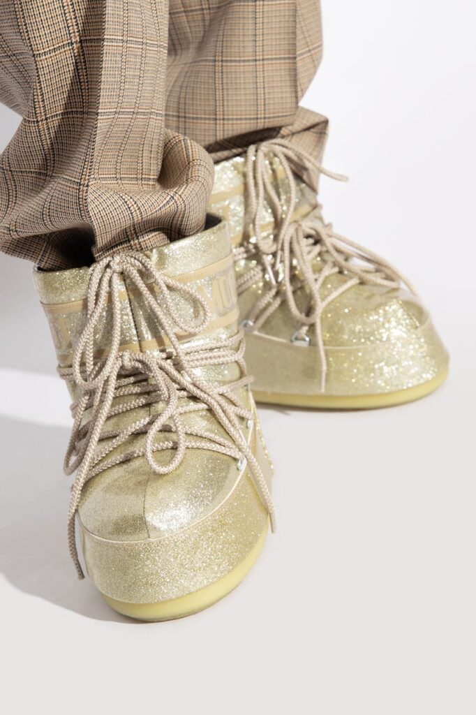 Gold glitter Moon Boot