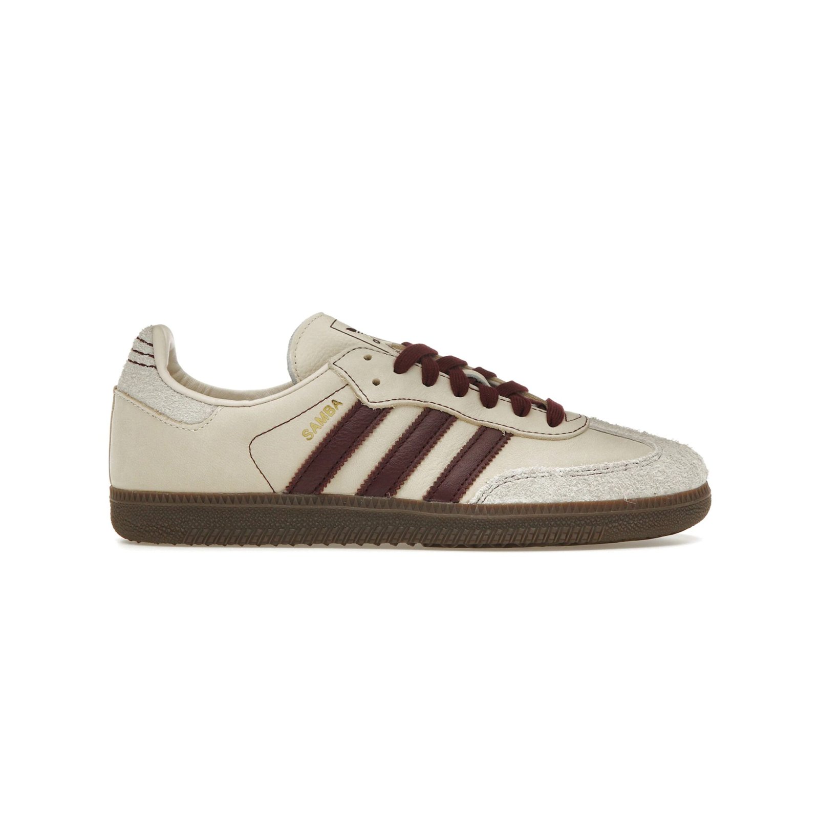 Adidas Samba OG Wonder White Maroon