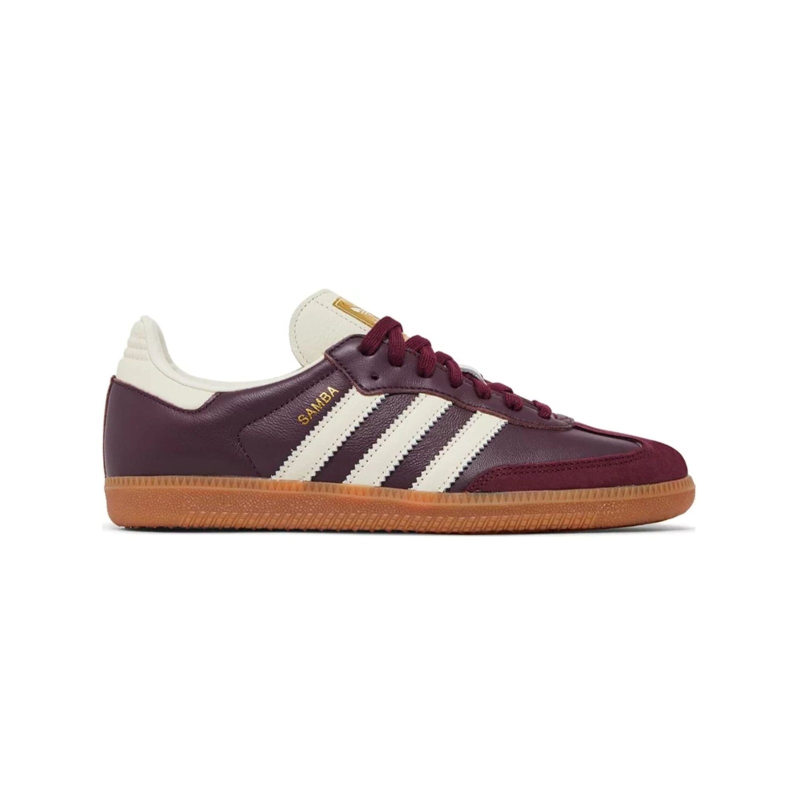 Adidas Samba OG Maroon Gold Metallic