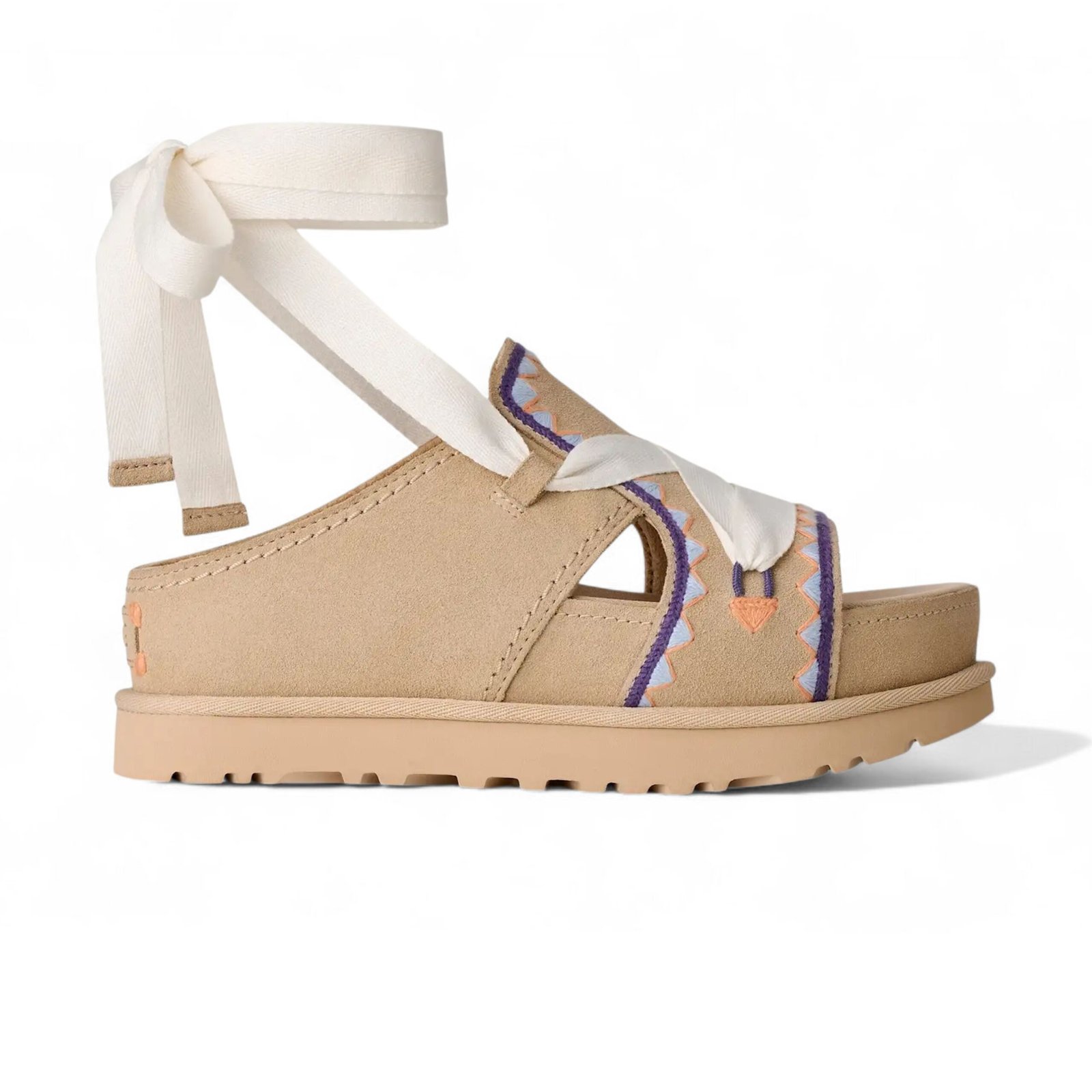 UGG GoldenStar Hi Artistitch Slide Chestnut
