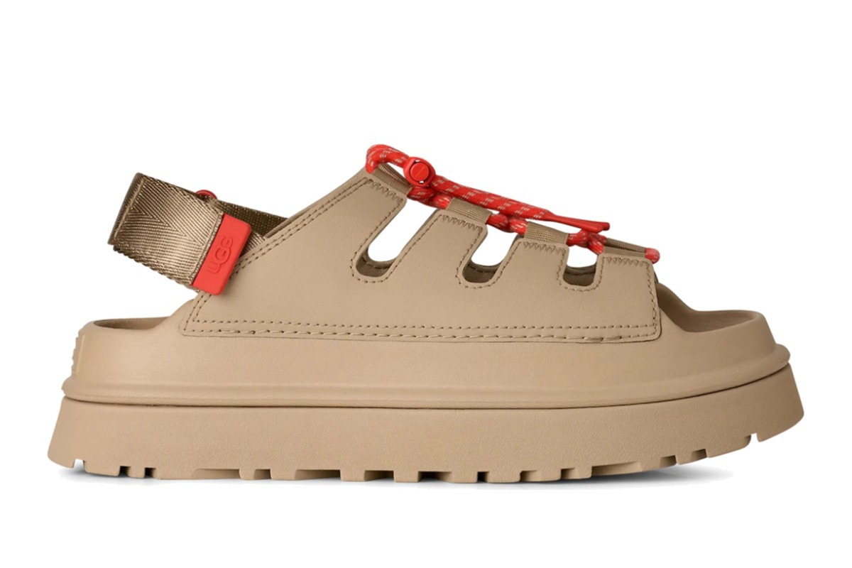 UGG GoldenGlow Toggle Sandals Mustard Seed