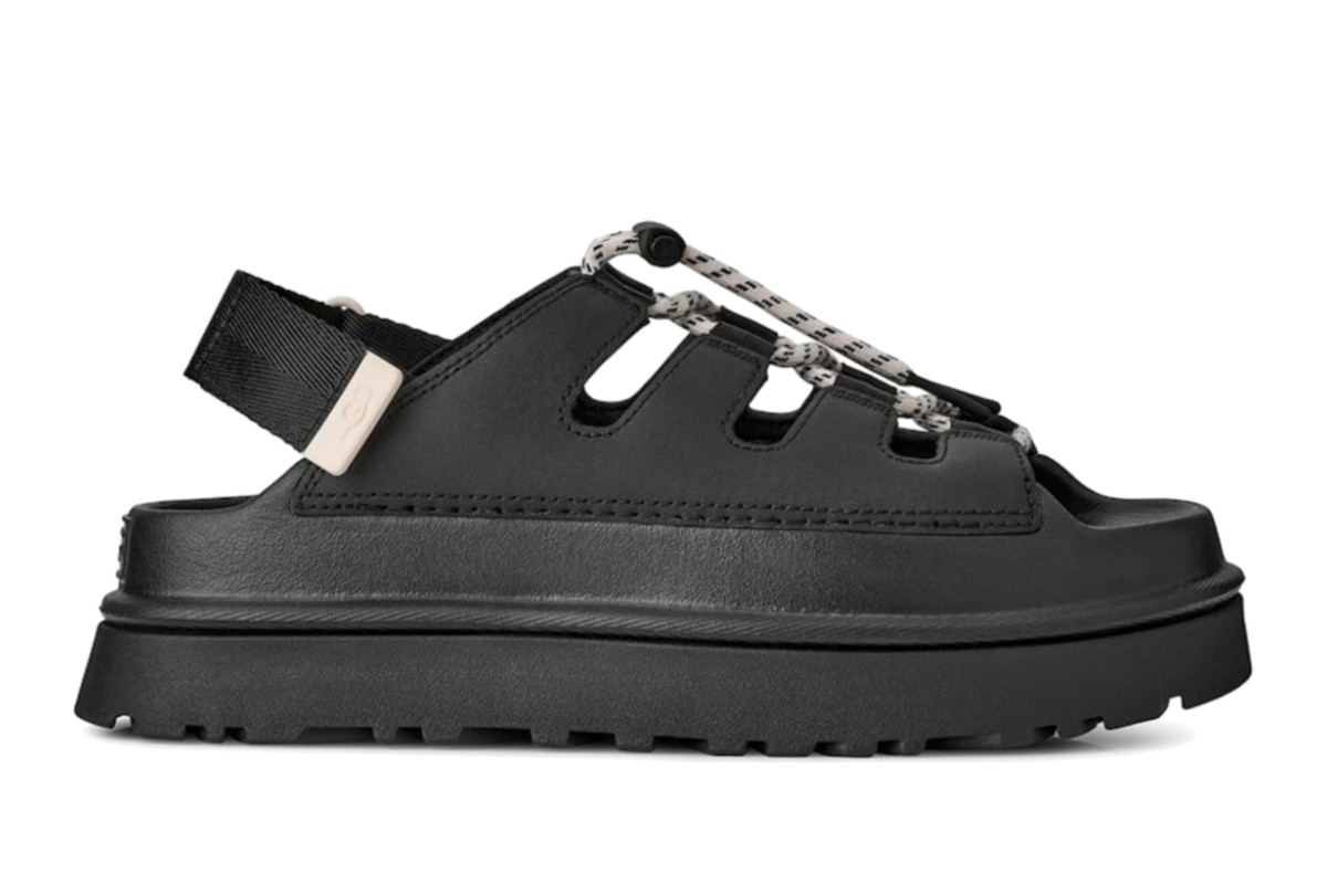 UGG GoldenGlow Toggle Sandals Black