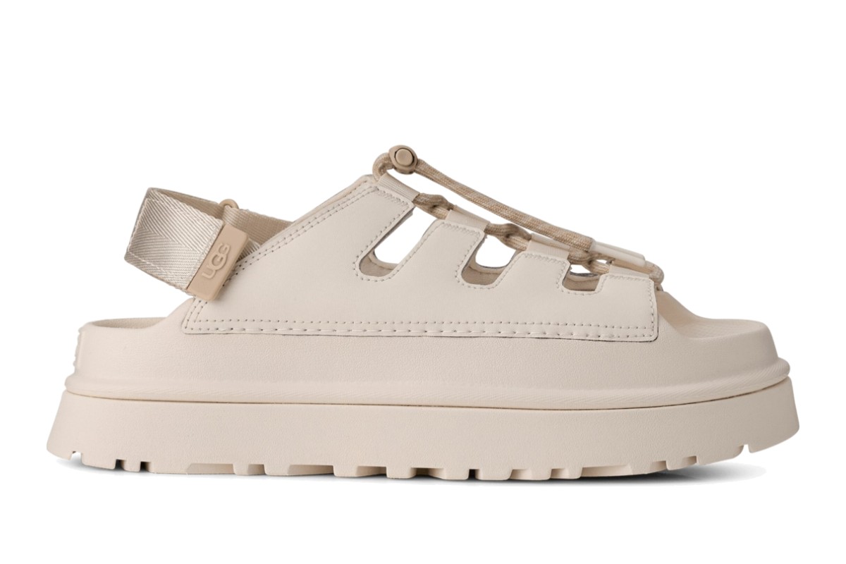 UGG GoldenGlow Toggle Sandals Jasmine Off-White