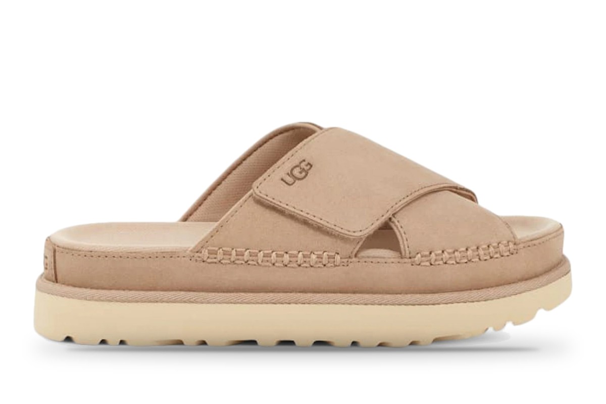 UGG Goldenstar Cross Slide Sand