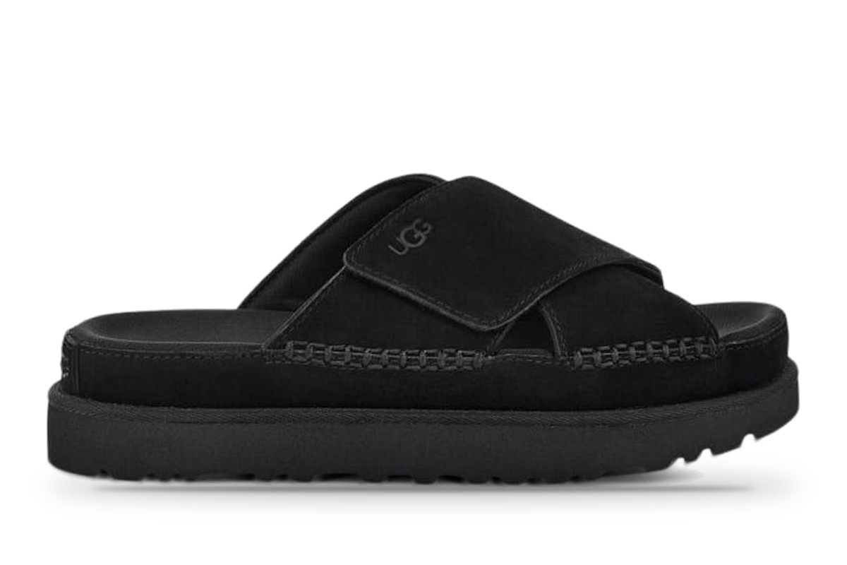 UGG Goldenstar Cross Slide Black