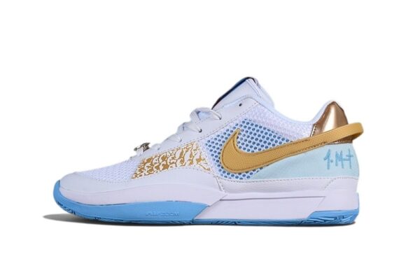Nike Ja 1 White Light Blue Gold