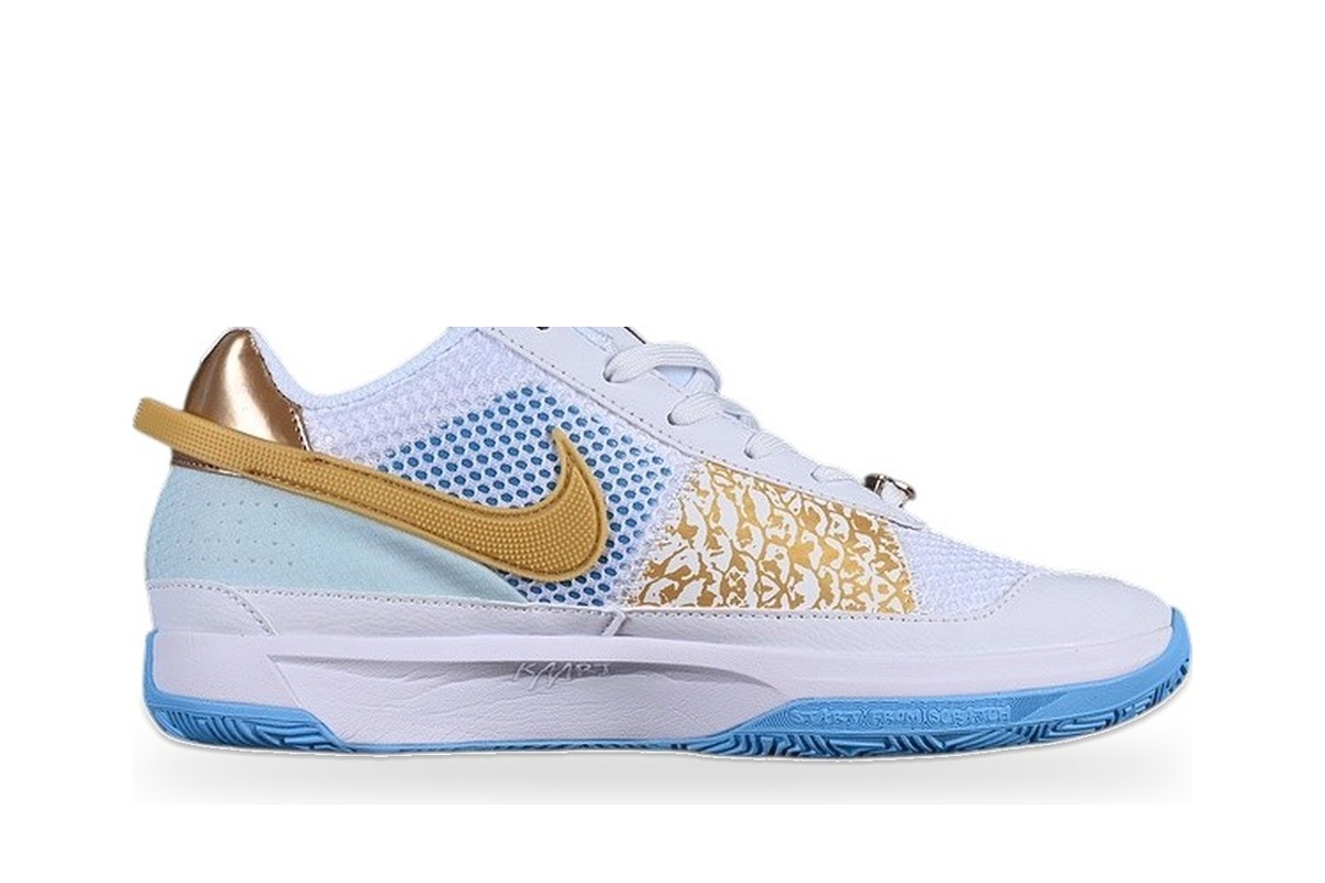 Nike Ja 1 White Light Blue Gold