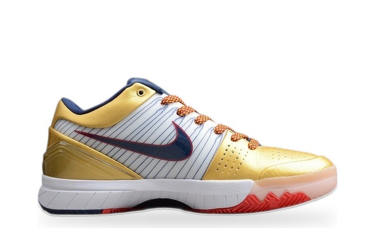 Nike Kobe 4 Protro Metallic Gold White Navy