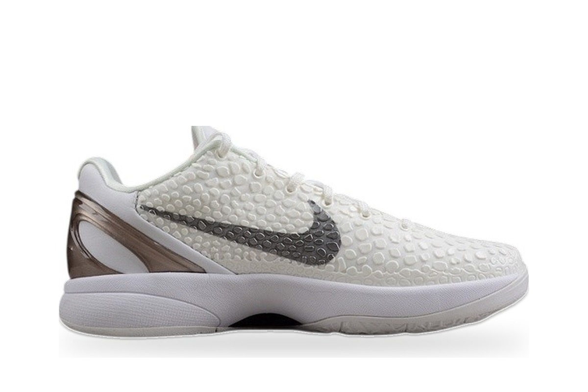 Nike Kobe 6 Protro White Metallic Silver