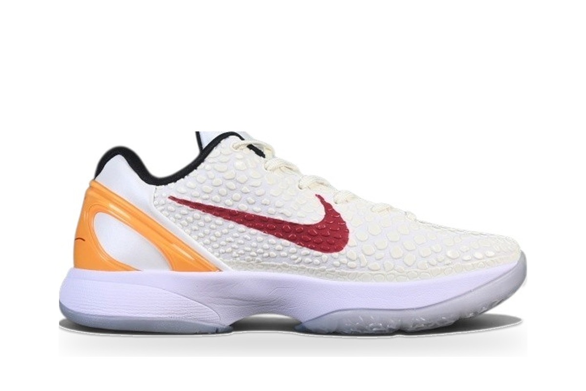 Nike Kobe 6 Protro White Orange Maroon