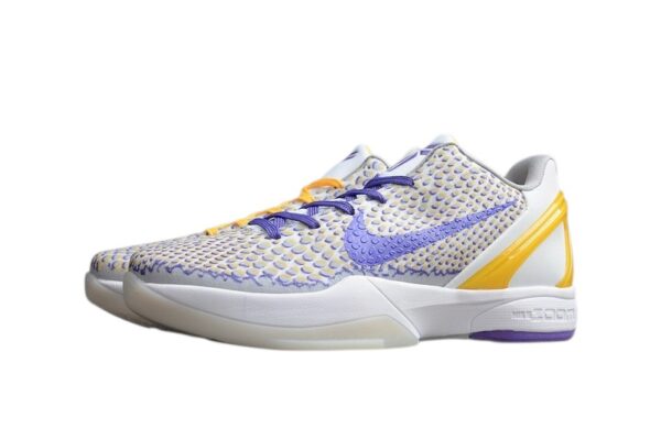 Nike Kobe 6 Protro White Purple Yellow