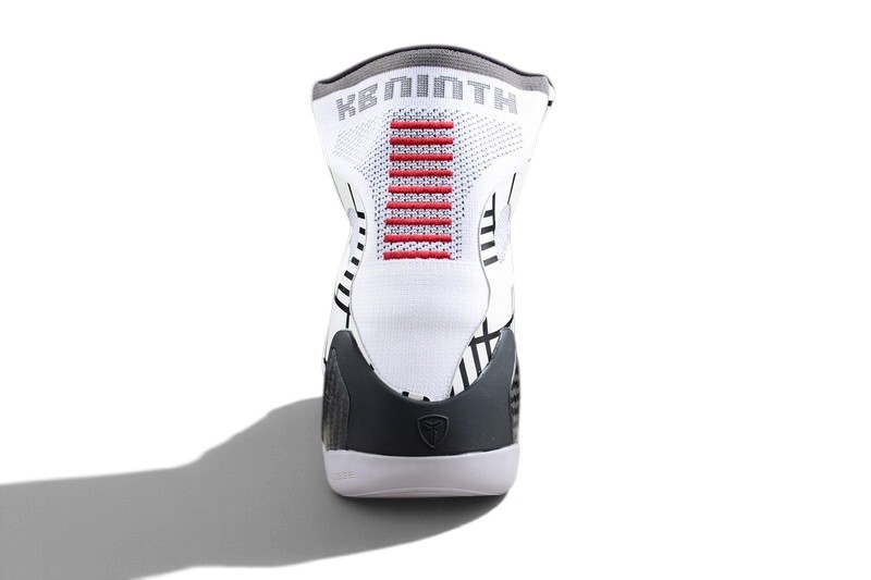 Nike Kobe 9 Elite High White Black Gold