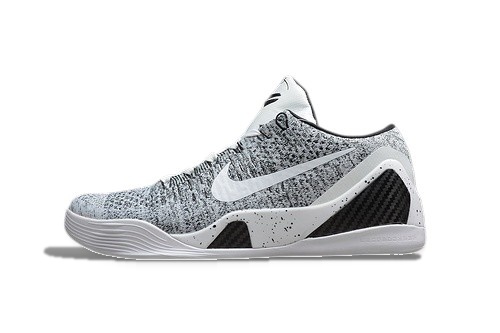 Nike Kobe 9 Elite Low White Grey Black