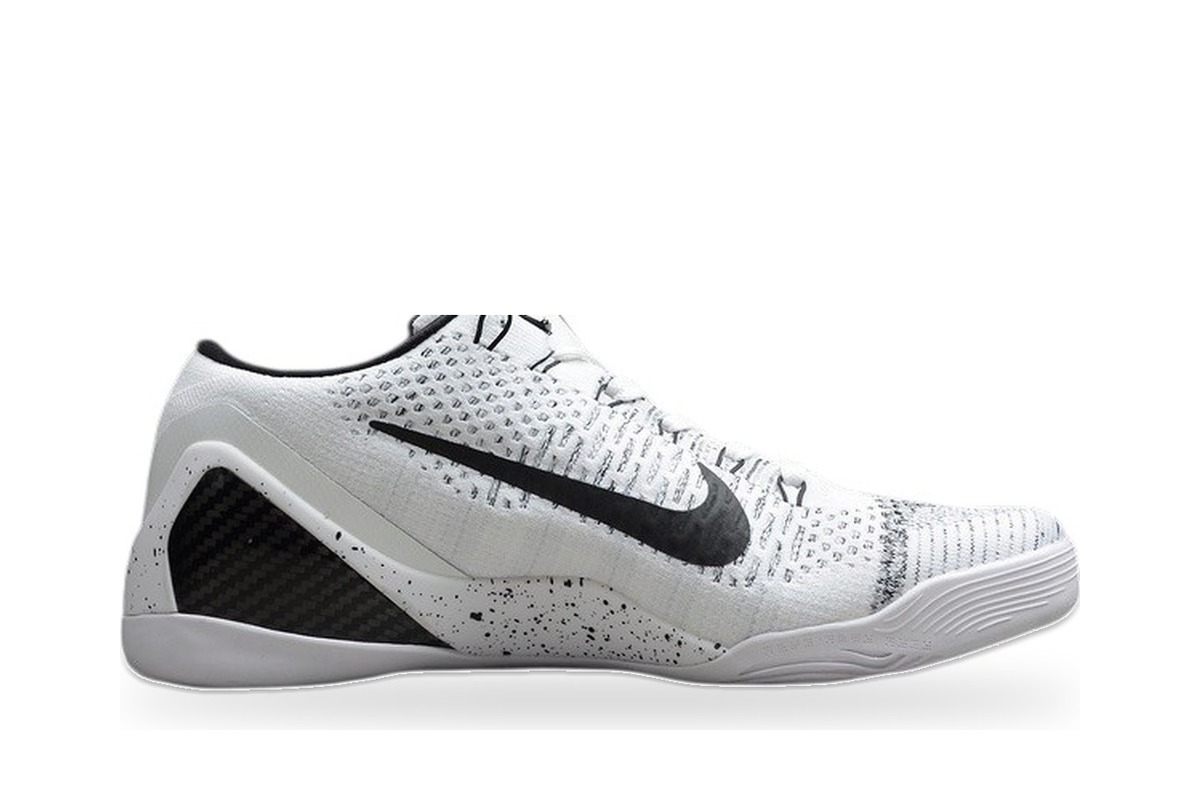 Nike Kobe 9 Elite Low White Grey Black