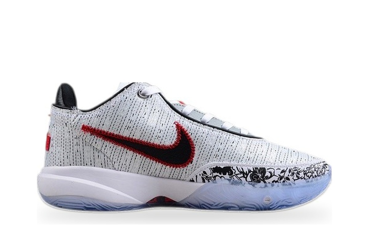 Nike LeBron 20 White Grey Red