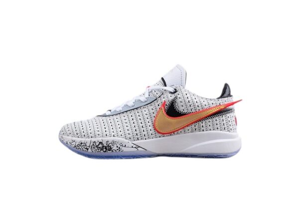 Nike LeBron 20 White Red Orange