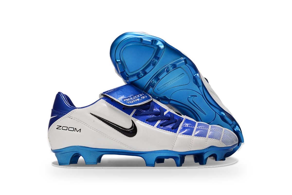 Nike T90 FG White Blue