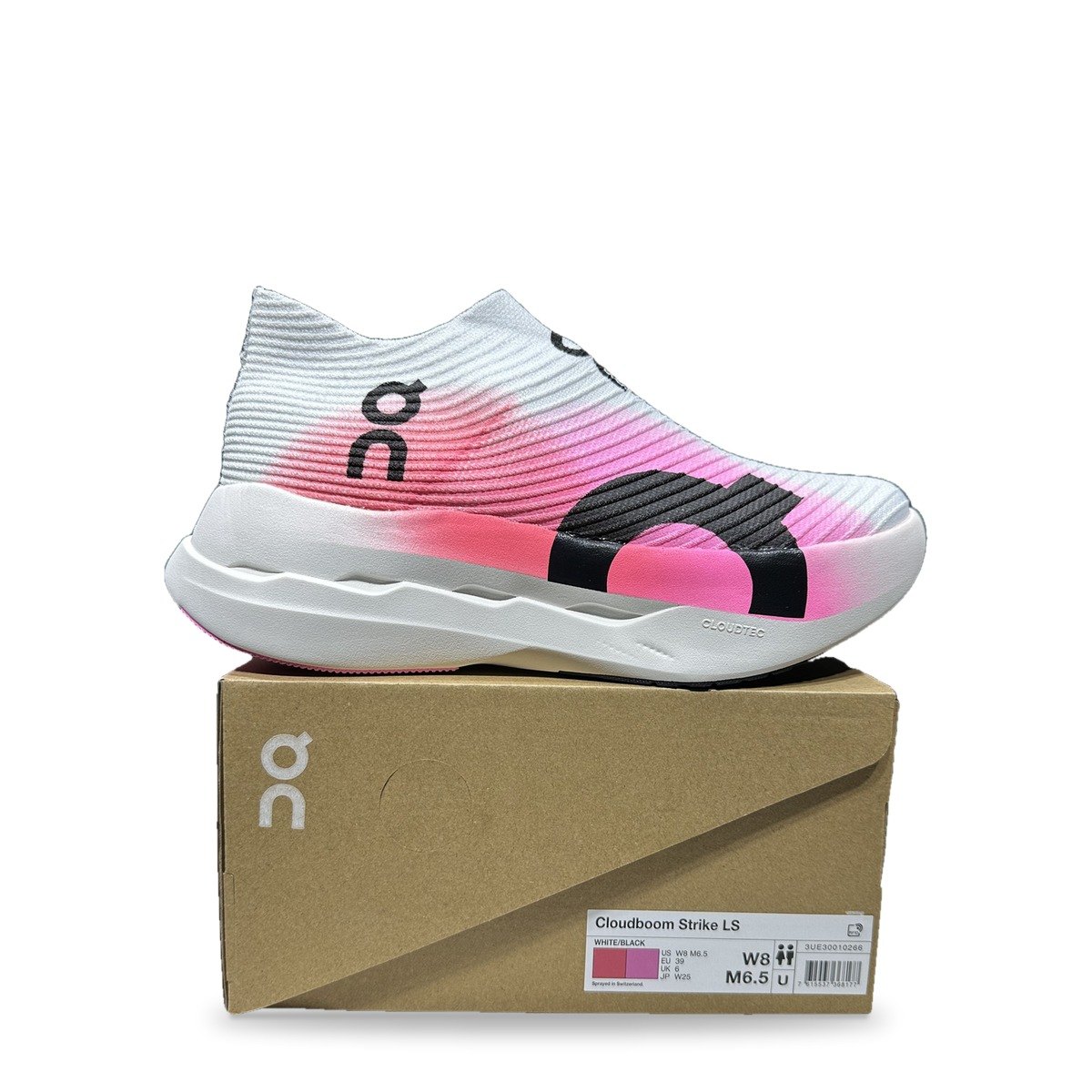 OnCloud Boom Strike LS White Gradient Pink
