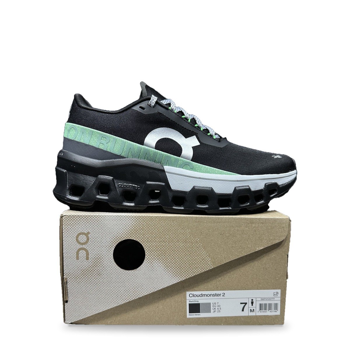 OnCloud Monster 2 Black Glacier Grey Blue