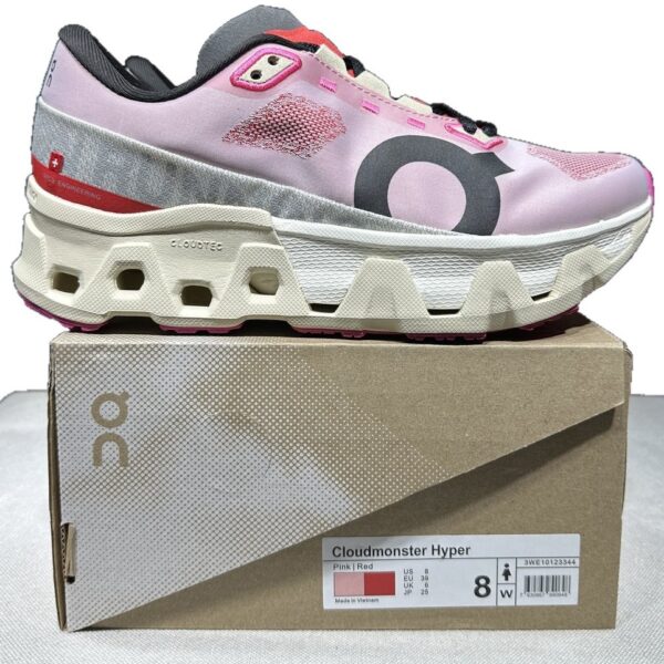 OnCloud Cloudmonster Hyper Pink Red on box