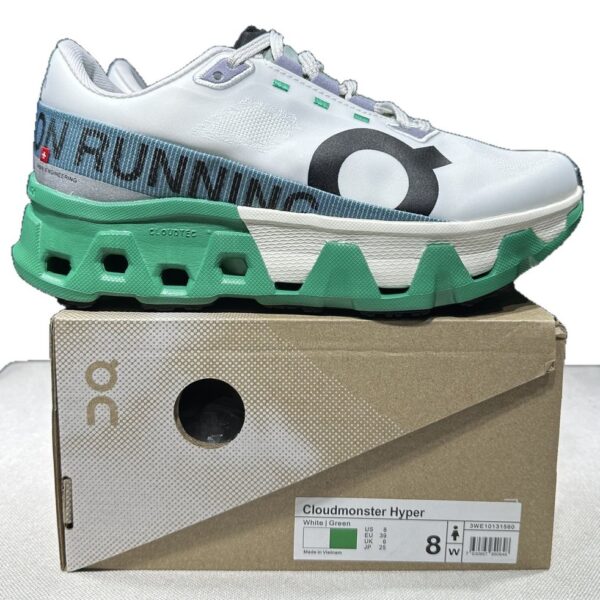 OnCloud Cloudmonster Hyper White Mint on box