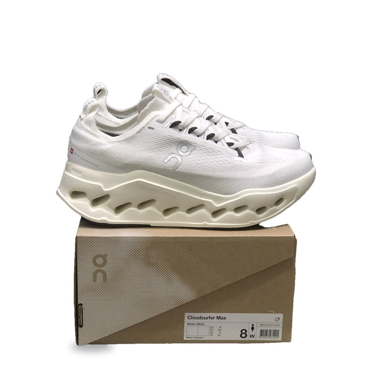 OnCloud Surfer Max White Grey