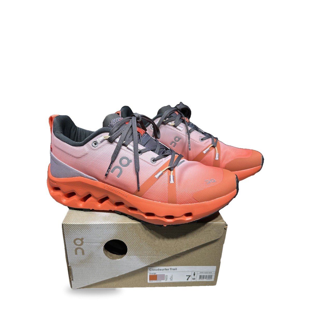 OnCloud Surfer Trail Orange Grey