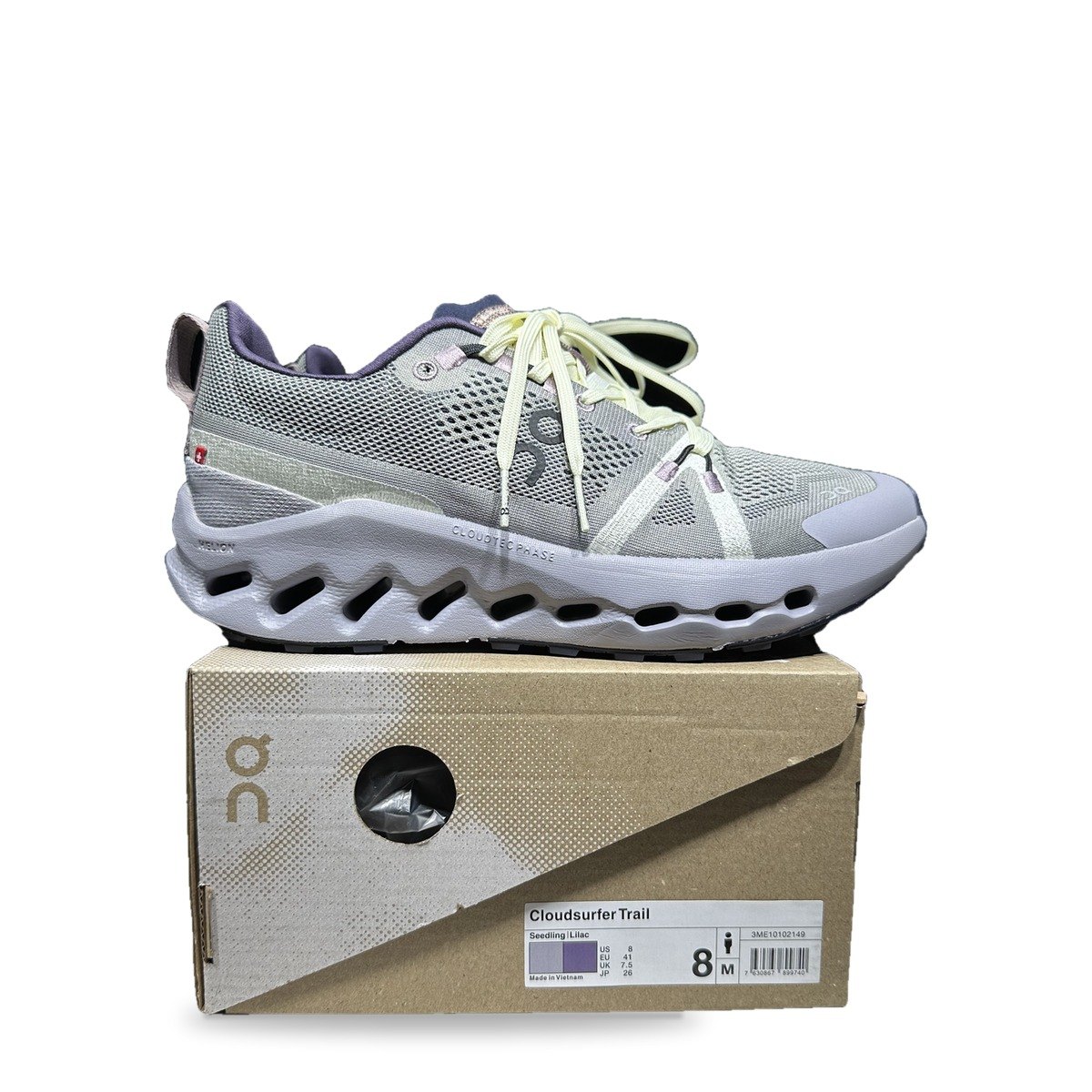 OnCloud Surfer Trail Purple Yellow Mesh
