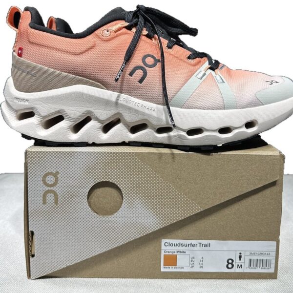 OnCloud Cloudsurfer Trail Rose Pink on box