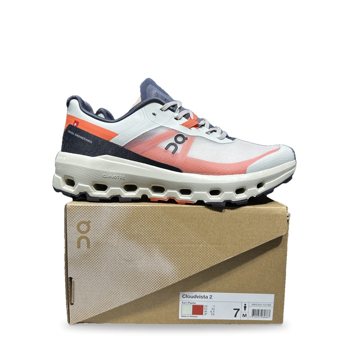 Ice White Orange Red
