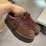 UGG Heritage Lace-Up Slipper Burnt Cedar – real photo