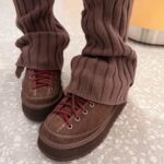 UGG Heritage Lace-Up Slipper Burnt Cedar – real photo