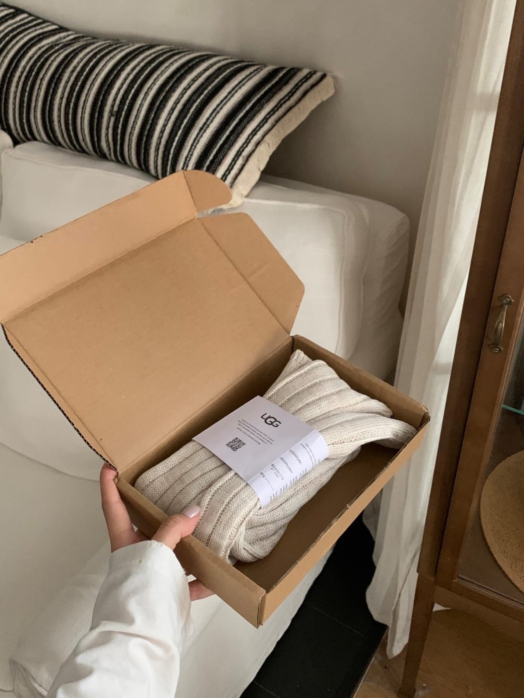 UGG Ribbed Leg Warmers Cream